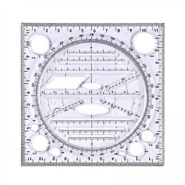 Precision Drawing Ruler Set for Artists And Students, Black