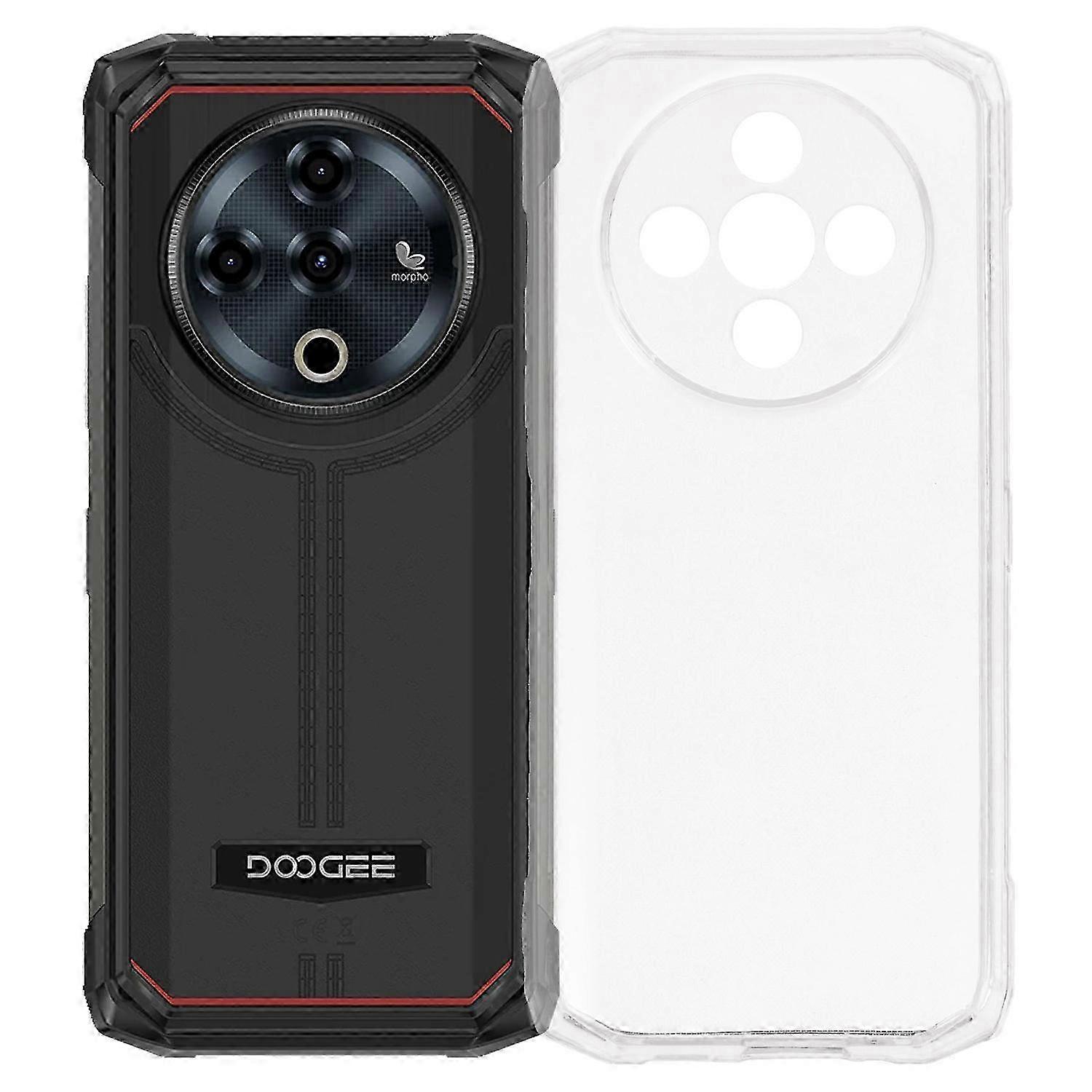 Black Soft TPU Protective Case for Doogee Fire 6 with Enhanced Drop Resistance