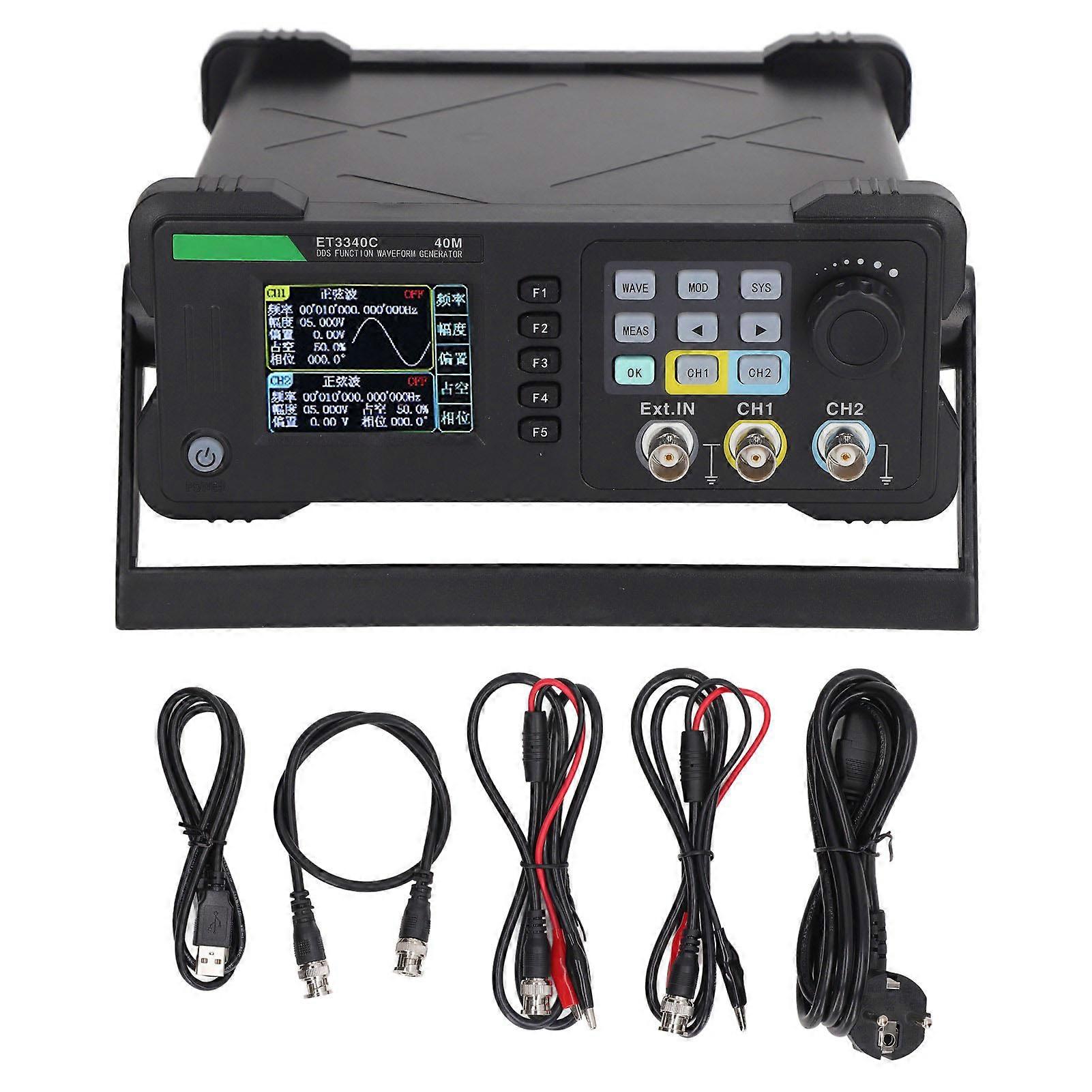 Signal Generator DDS 2 Channel 40MHz 200MS/S with Frequency Meter AC Tool