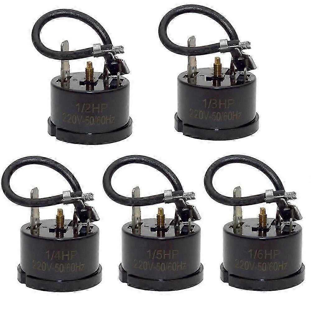 Refrigerator Compressor Overload Thermal Protector PTC Start Relay Protector Freezer Replace Part 1/2HP 1/3HP 1/4HP 1/5HP 1/6HP