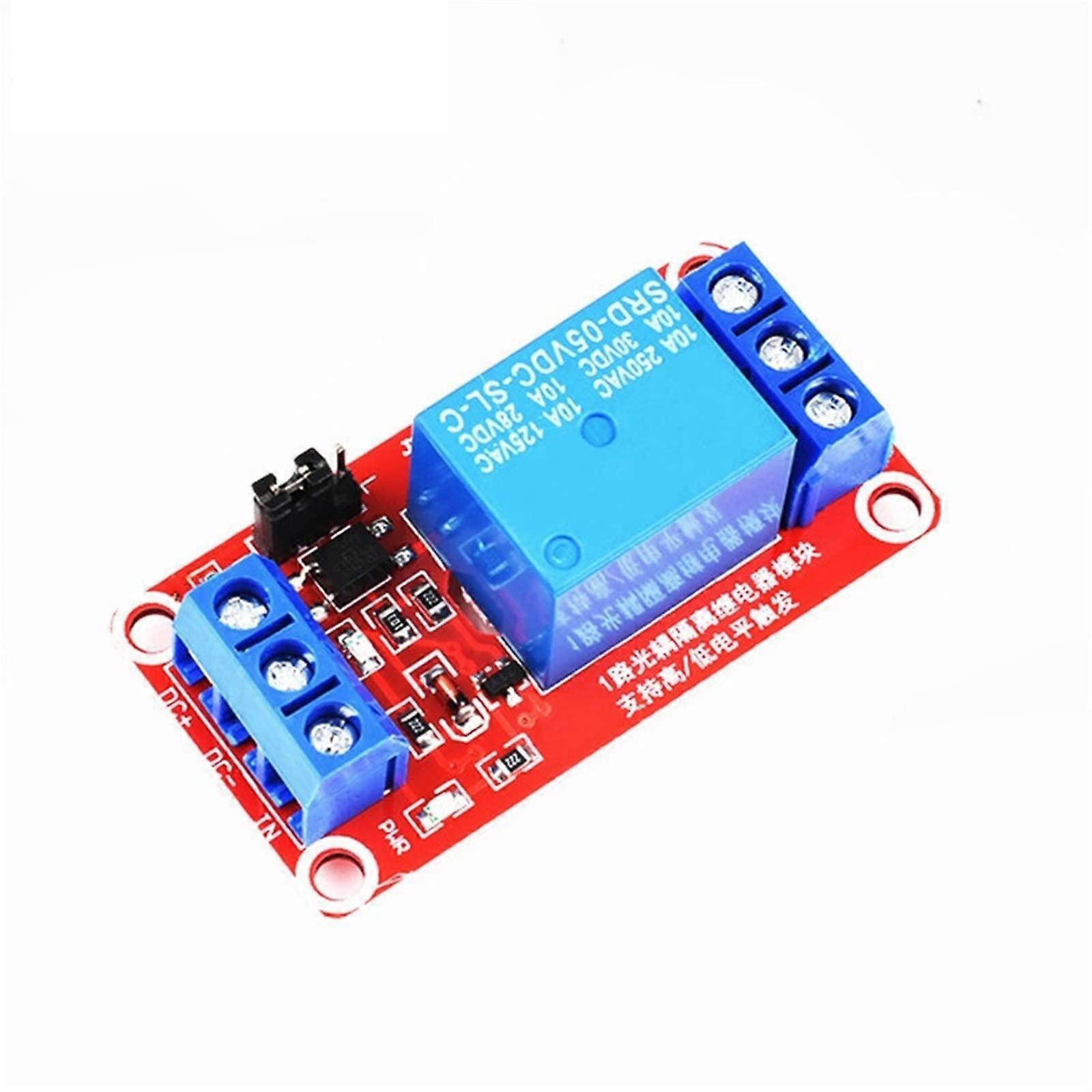 5V 12V 24V One 1 Channel Relay Module Board Shield with optocoupler Support High and Low Level Trigger (Color : OneColor)