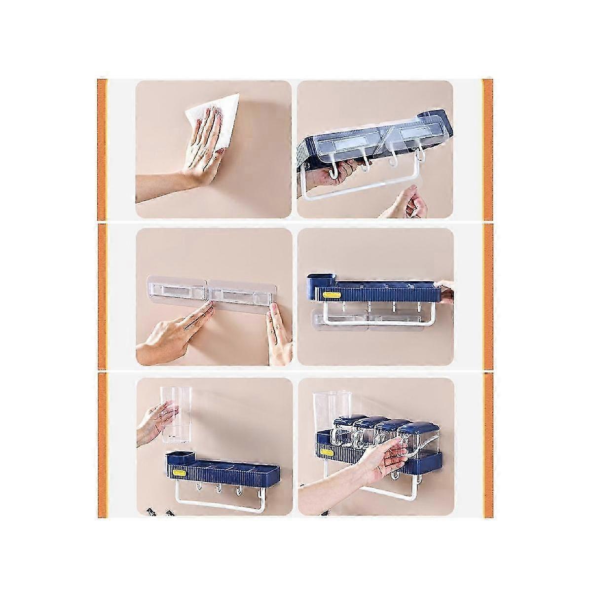 Rack Cutlery Sets Condiment Container Seasoning Chopsticks Container Kitchen Utensils Set Box Coffe