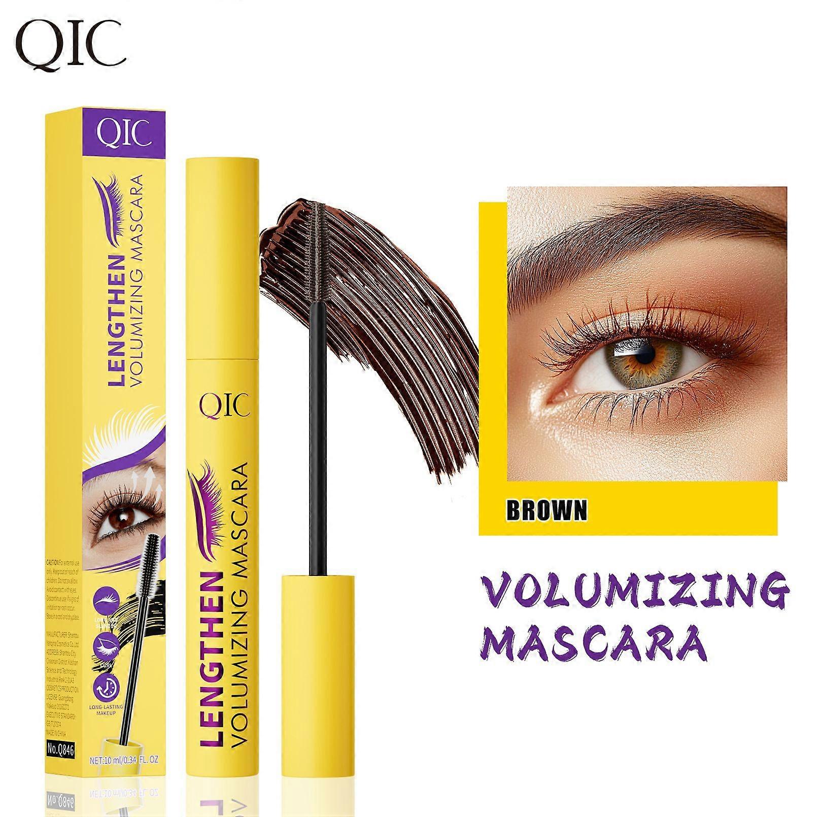 Volumizing Mascara, Eyelash Elasticity Enhancing Mascara, for Long-Lasting Curl, Length & Nourishment