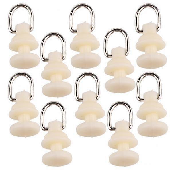 4x 10Pcs Home Curtain Track Slider Rail Double Roller Glider Runner