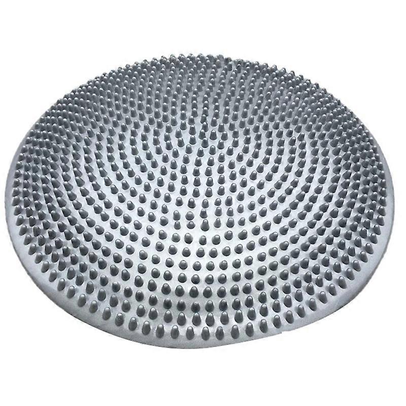 Yoga Balls Massage Pad Inflatable Balance Cushion Silver-Grey