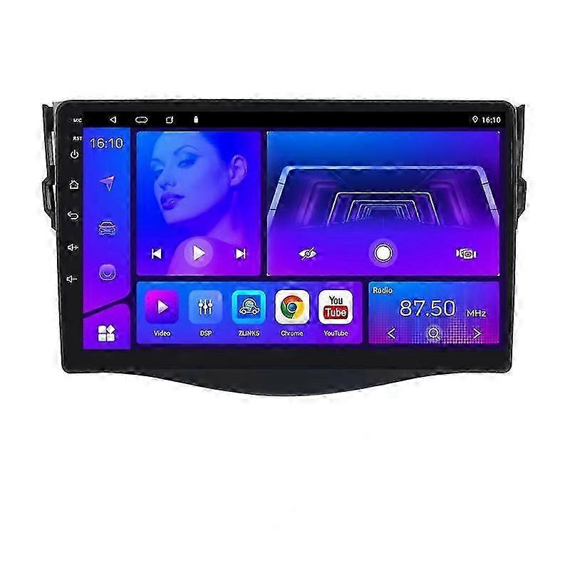 2 Din For Toyota RAV4 2006-2012 Car Radio Carplay 4g 8-core Wifi Android Auto Car Stereo Car Multimedia Video Player GPS Navigation DSP RDS