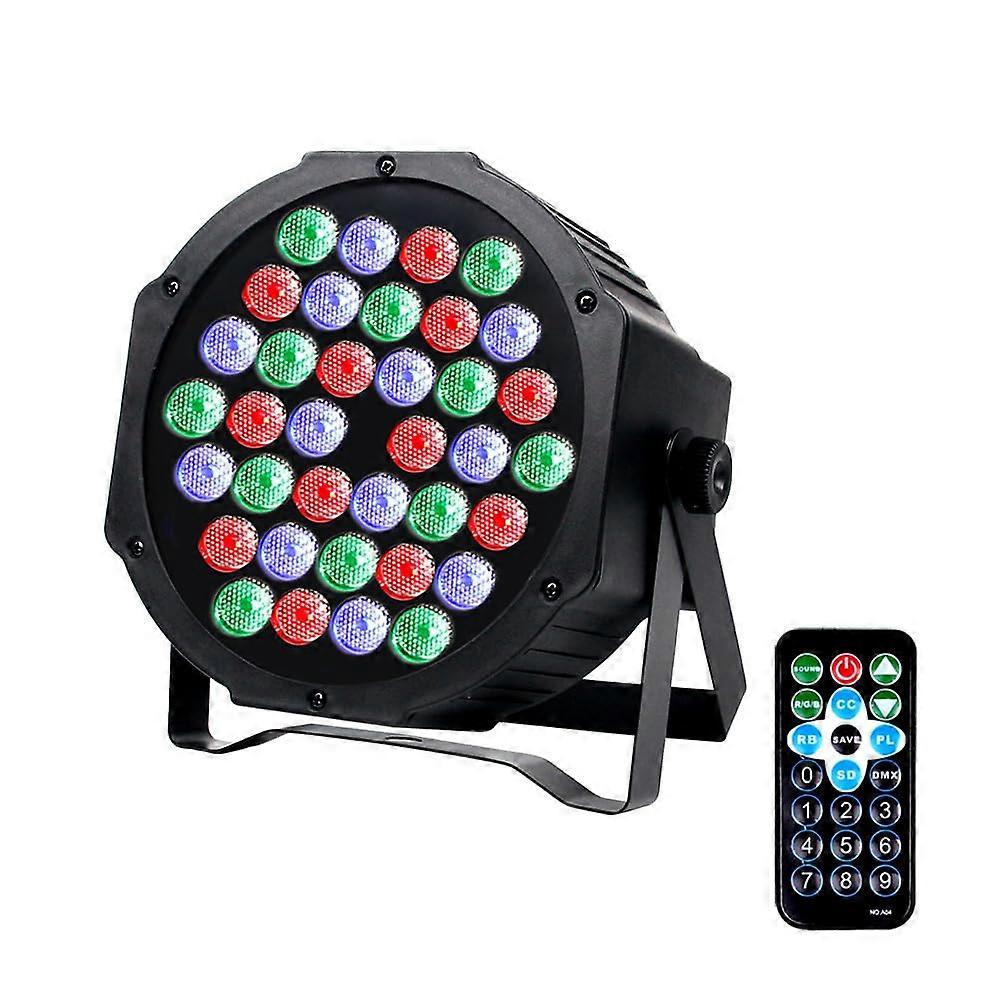 DJ Party Lights - 36 Pcs RGB Sound Activated Stage Light Set with 7 Channels, Remote Control, DMX512 for Disco, Wedding, Bar