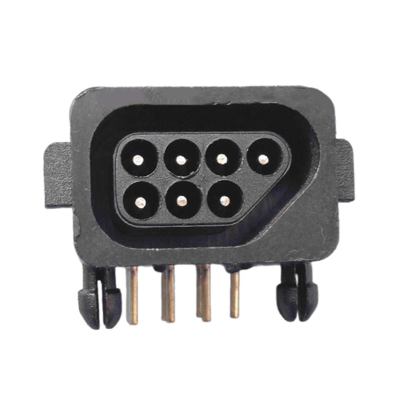 Replacement 90 Degree Female 7 Pin Connector Part Socket Slot for Game Consoles Controllers Gamings Repair Multicolor
