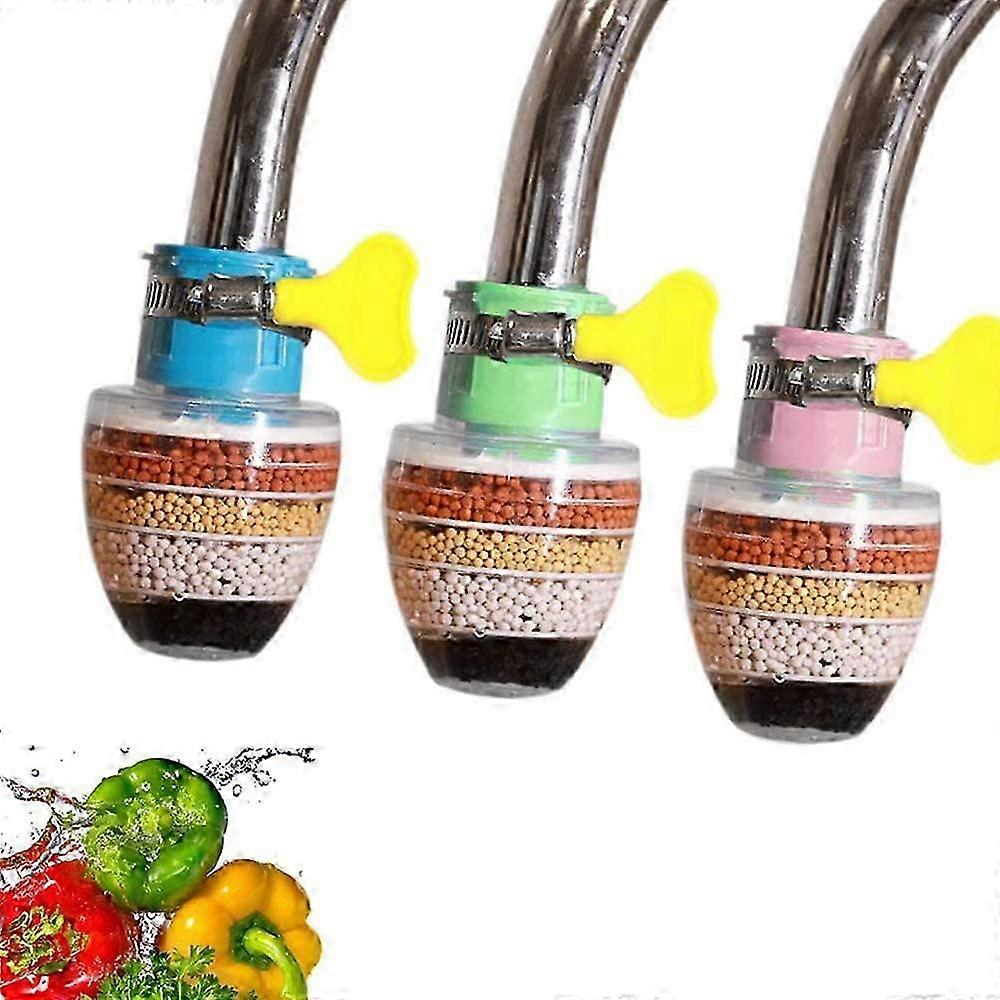 3 Pcs Activated Carbon Water Faucet Filter Cartridge Purifier