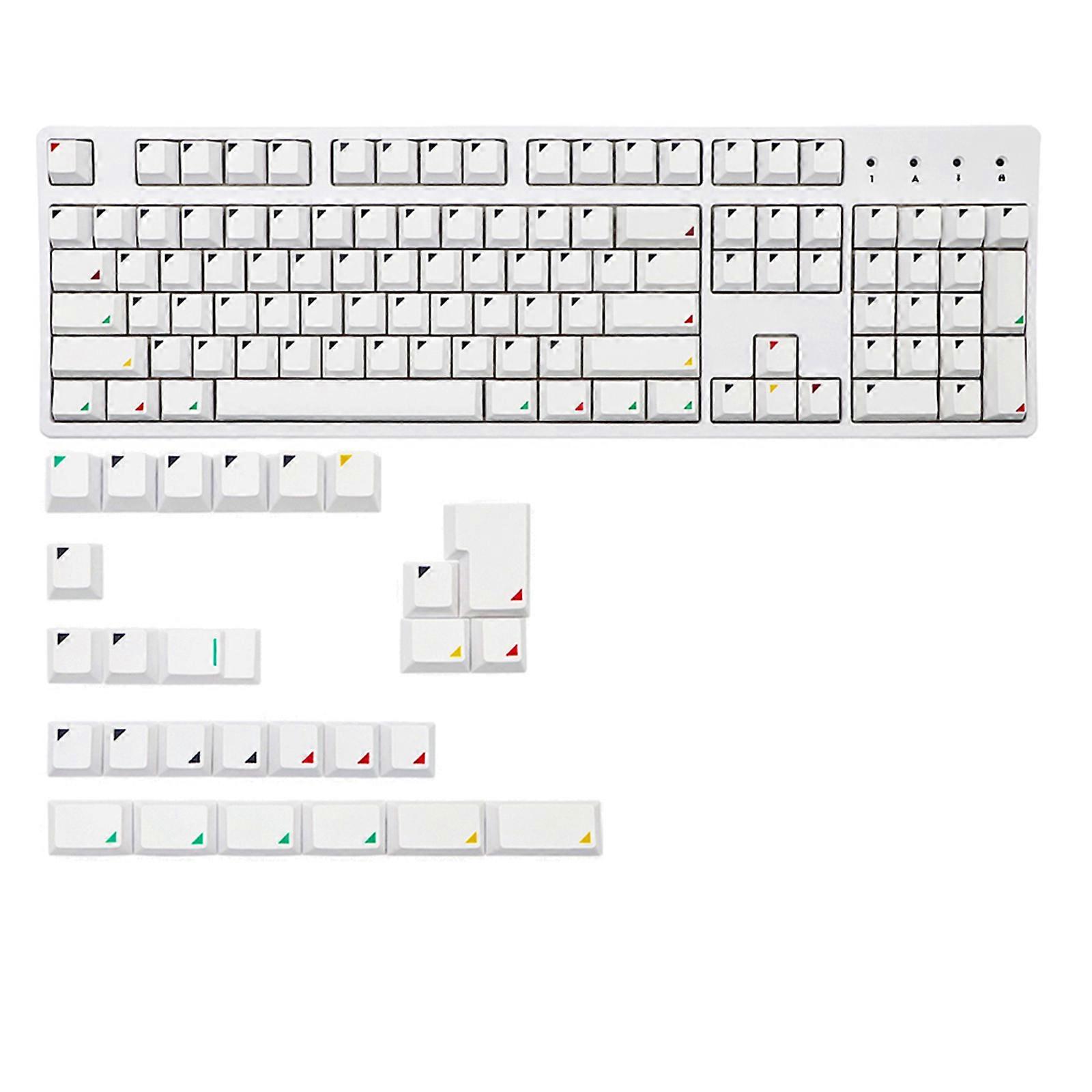 131 Keys Geometry Keycaps PBT Dye Subbed Keycap For MX Switches Mechanical Keyboard Keycap DIY Cherry Profile Multicolor