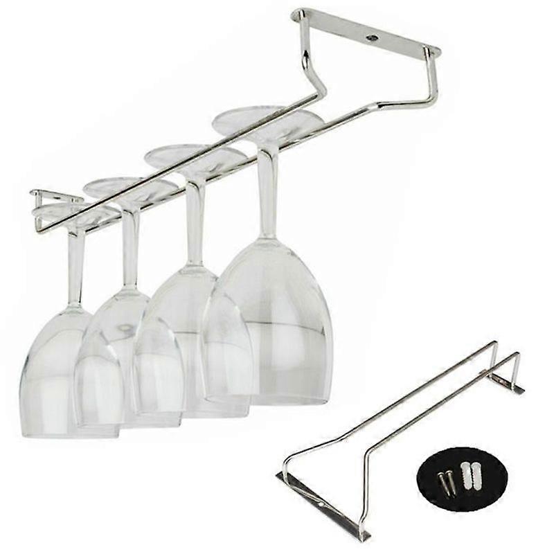 35CM Chrome Plated Hanging Glass Holder