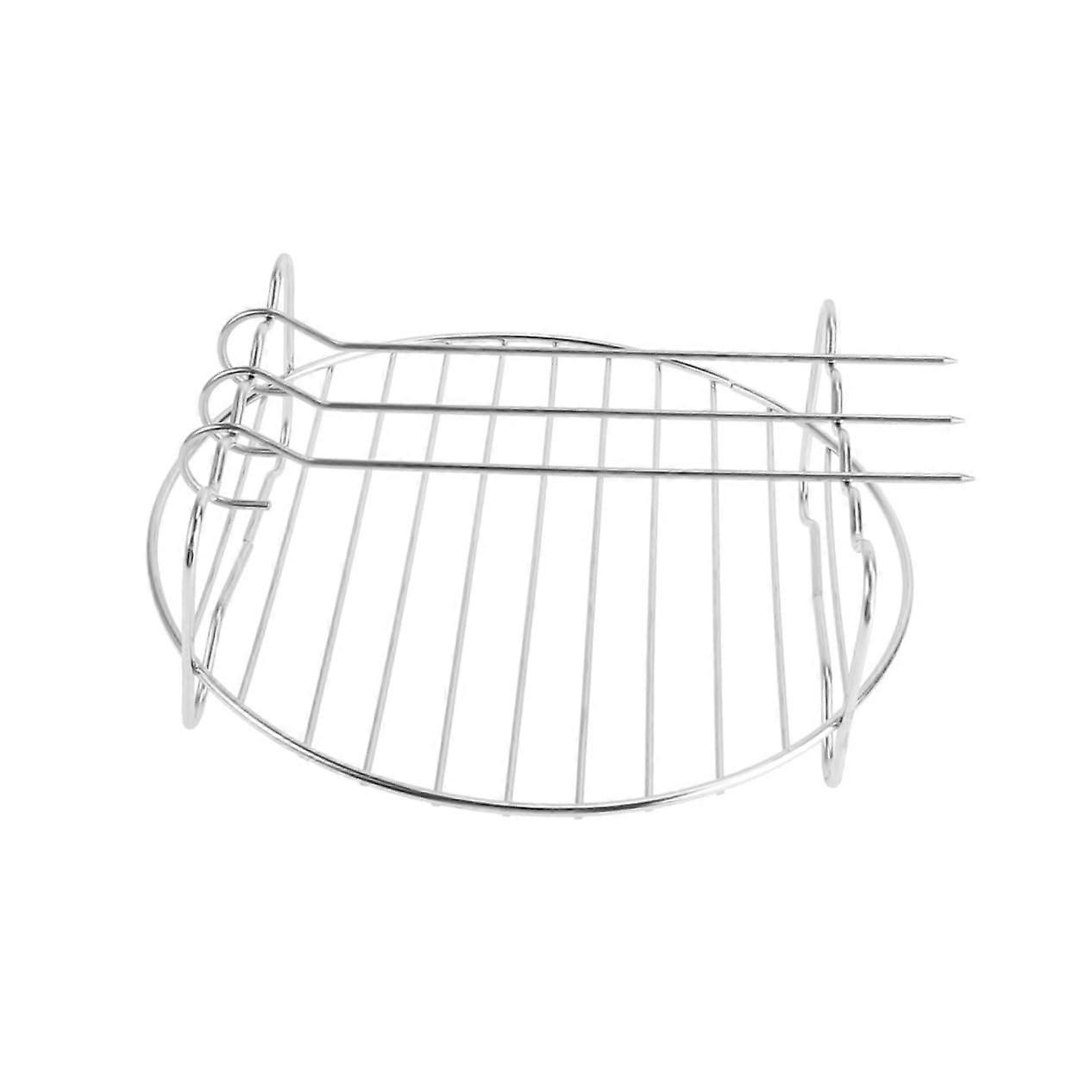 Mini Grill Gas Grill Grill Rack Cooking Rack Air Fryer Rack With Skewers