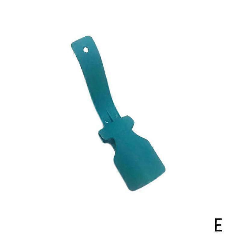 Blue (E) $One for one Lazy Shoe Helper Lazy Shoe Horn Shoe Puller One-step Shoe Putting Tool Shoe Slide