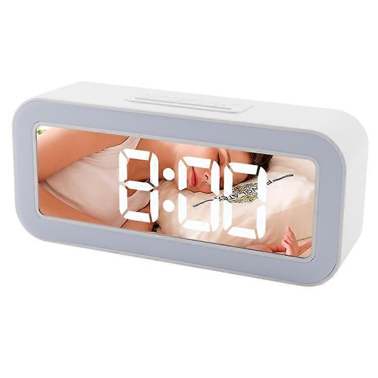 TS-3002 LED Digital Display Desk Clock Bedside Desktop Night Light Electronic Alarm Clock