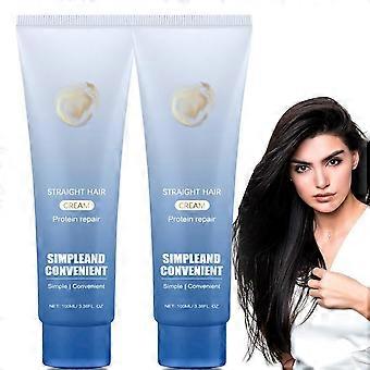 Creme de Alisamento de Cabelo Protein Correction, Creme de Alisamento de Cabelo, Creme de Cabelo de Correção de Proteína Silk & Gloss, Adequado para Todos os Tipos de Cabelo