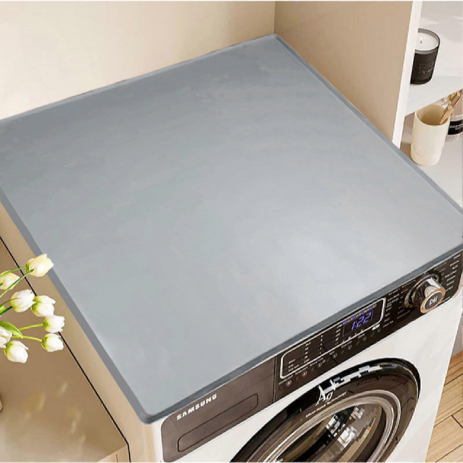 Silicone Protective Mat for Washing Machine and Dryer Top (Grey, 50x60cm)