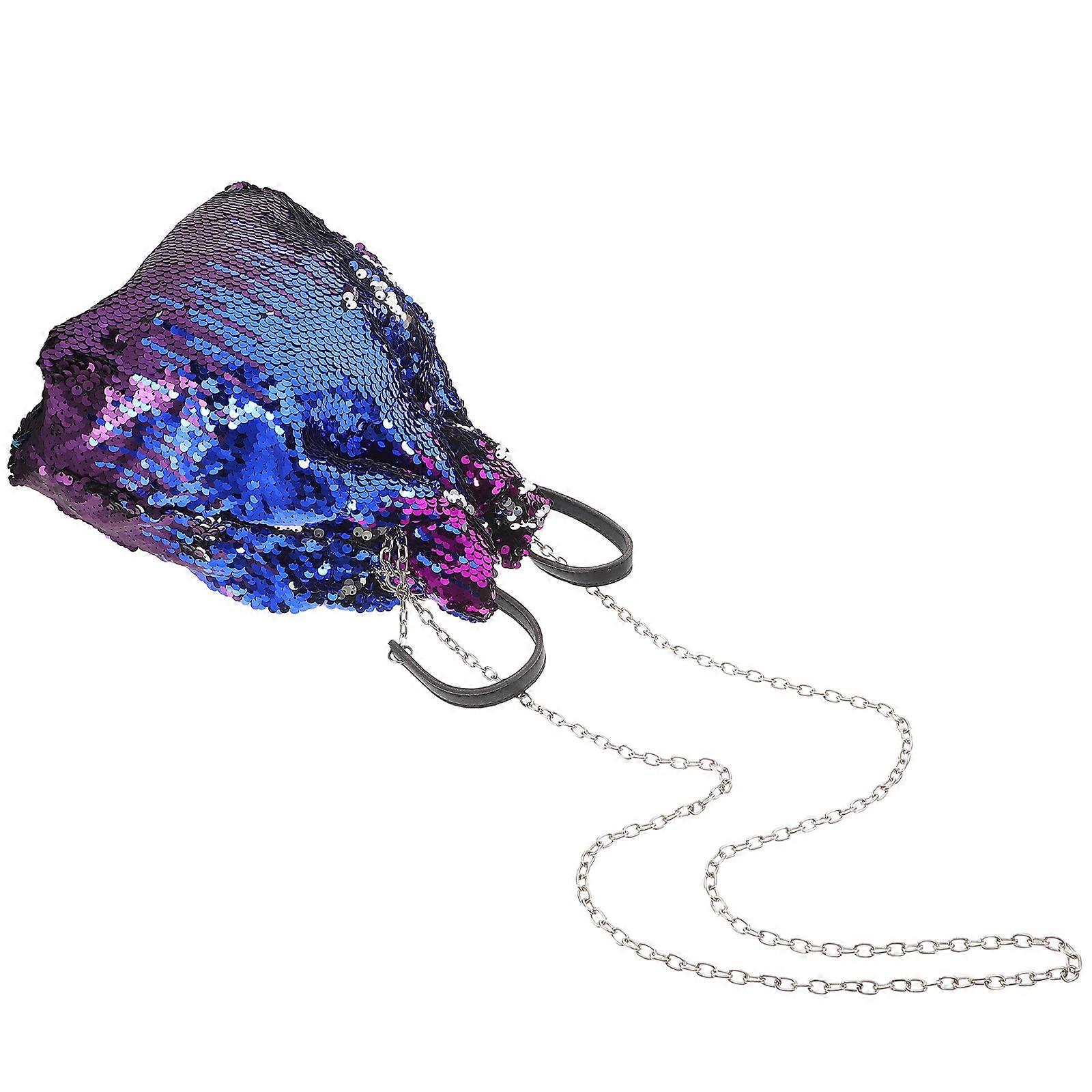 Bucket Bag with Sequin Design, Durable Polyester Material, Large Capacity for Daily Use
