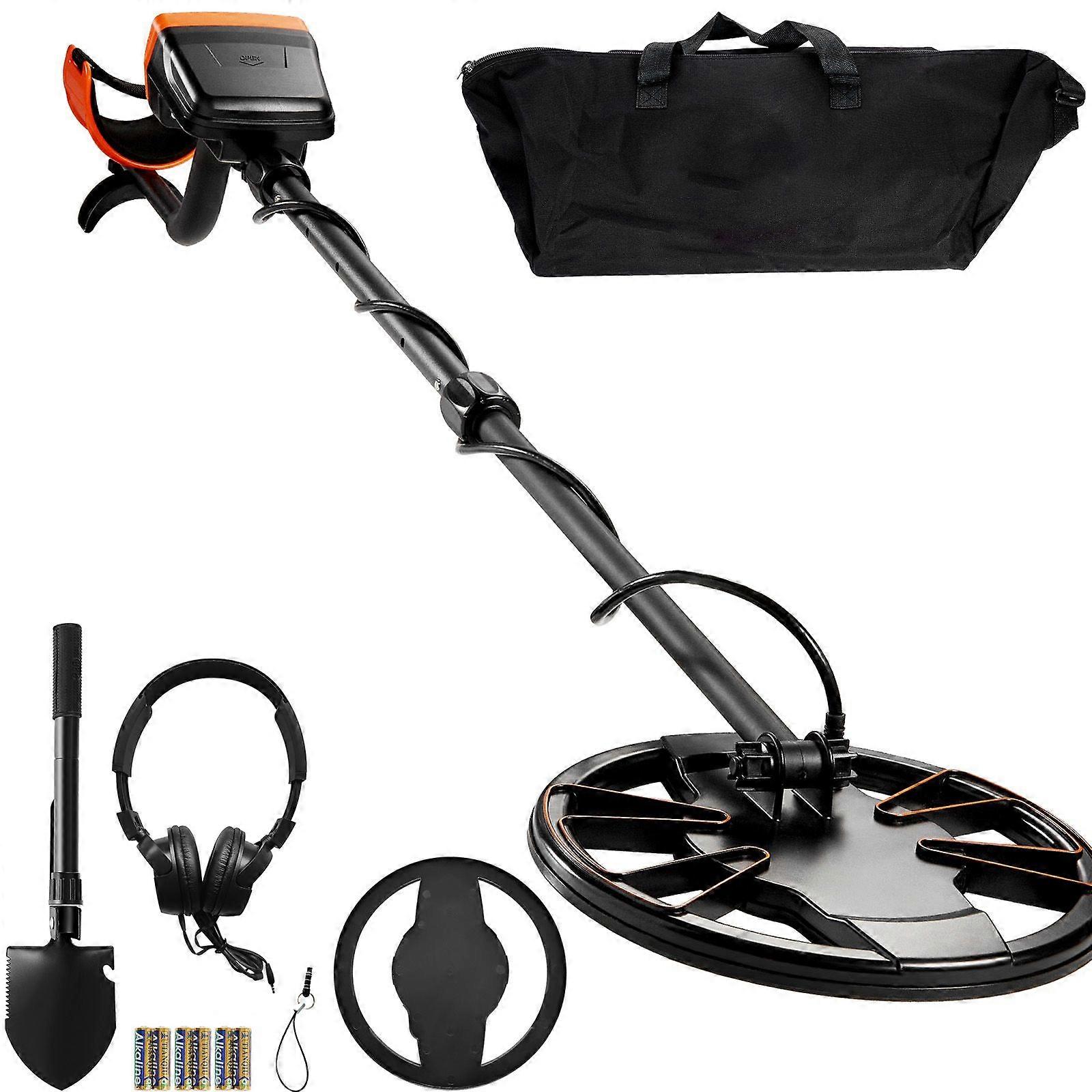 Succebuy Metal Detector per adulti e bambini, bobina di ricerca impermeabile da 10 pollici con display LCD 7 modalità, stelo in alluminio regolabil...