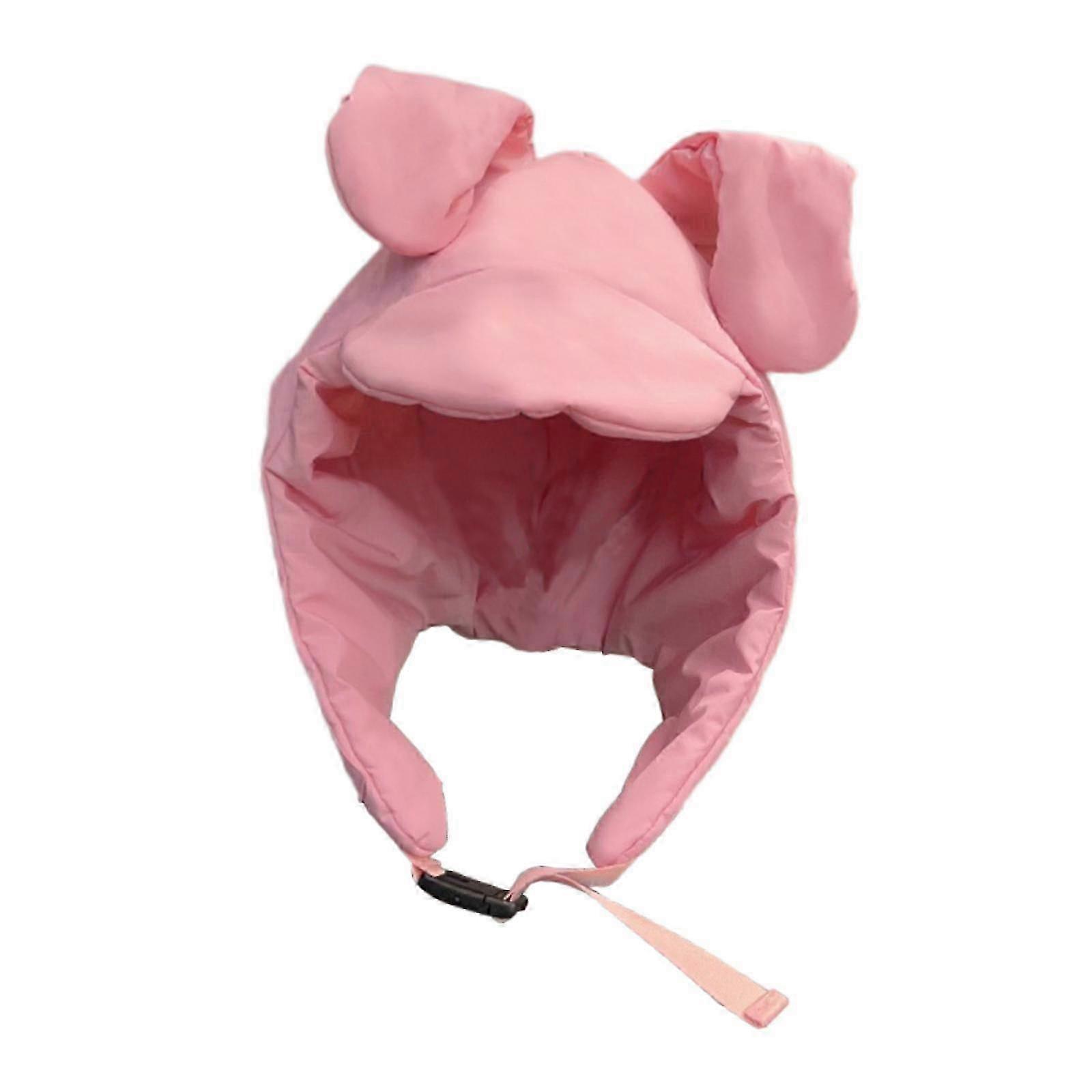 Lightweight Down Filled Hat with Earflaps for Enhanced Protection, Perfect for Cold Weather, Available in Pink Color
