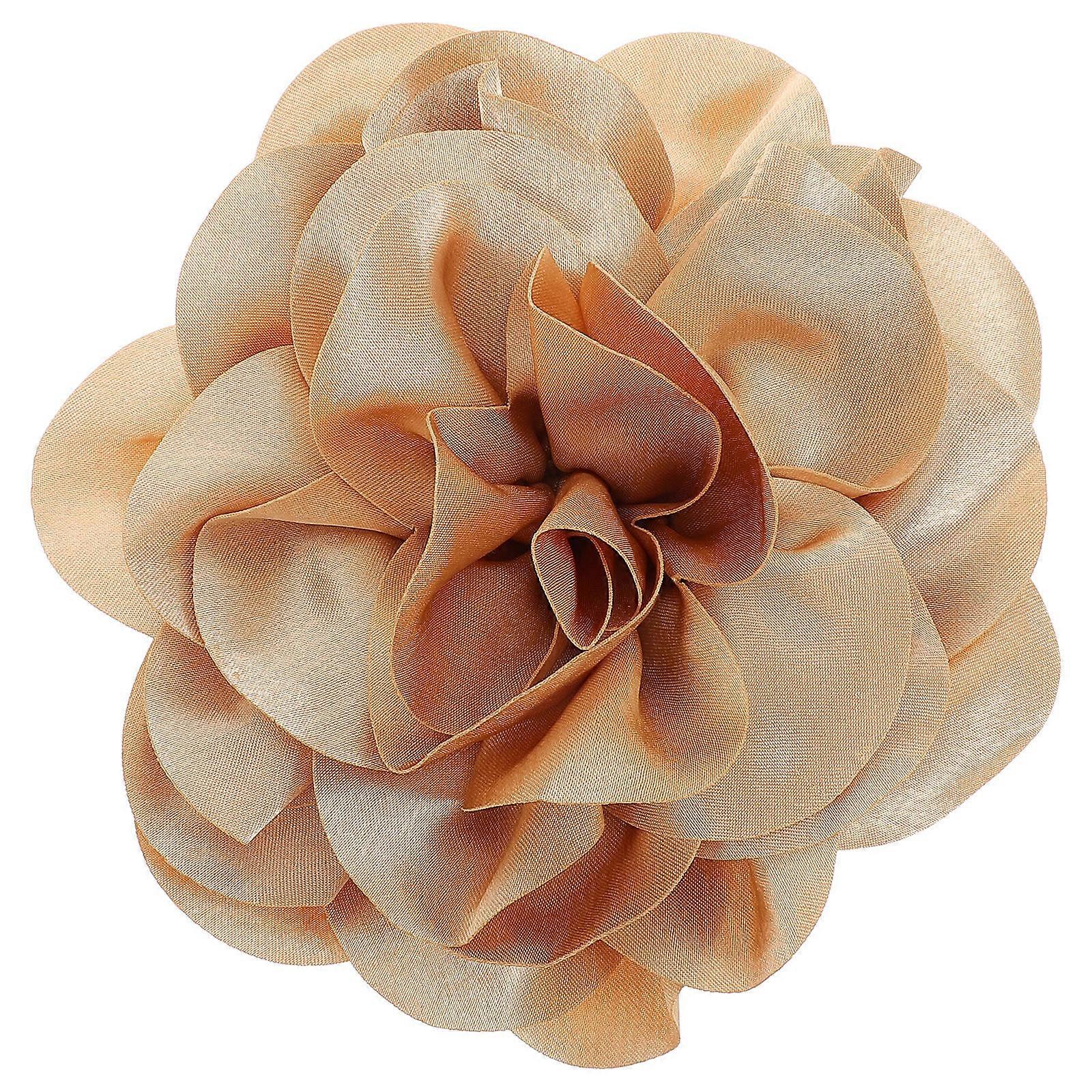 Here's a polished and engaging product description based on the details you provided:
 
**Large Handmade Flower Brooch Pin for Women – Exaggerated