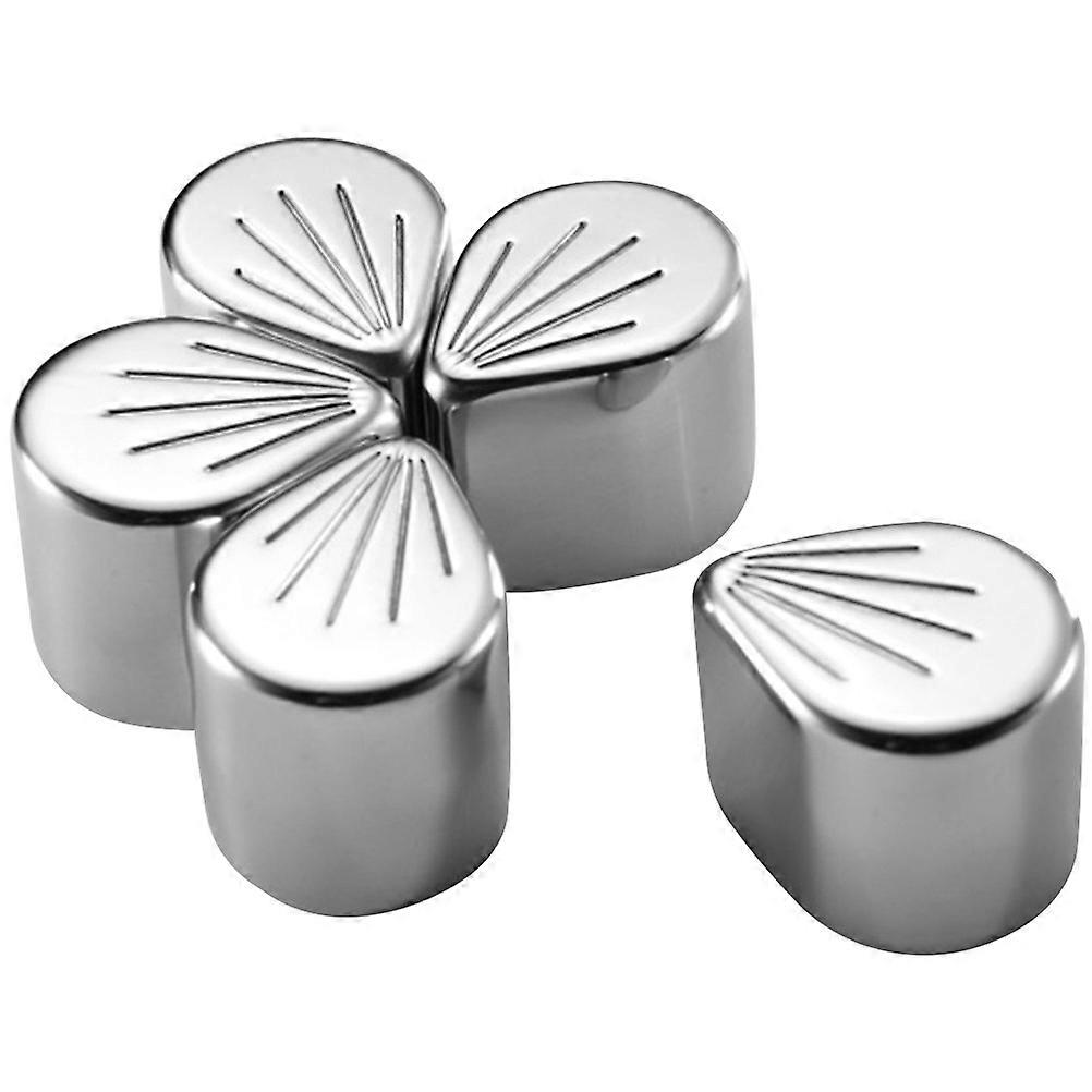 Reusable Ice Cube Petal Shape Metal Ice Cubes For Whiskey Lovers present for Drinkers 5Pcs