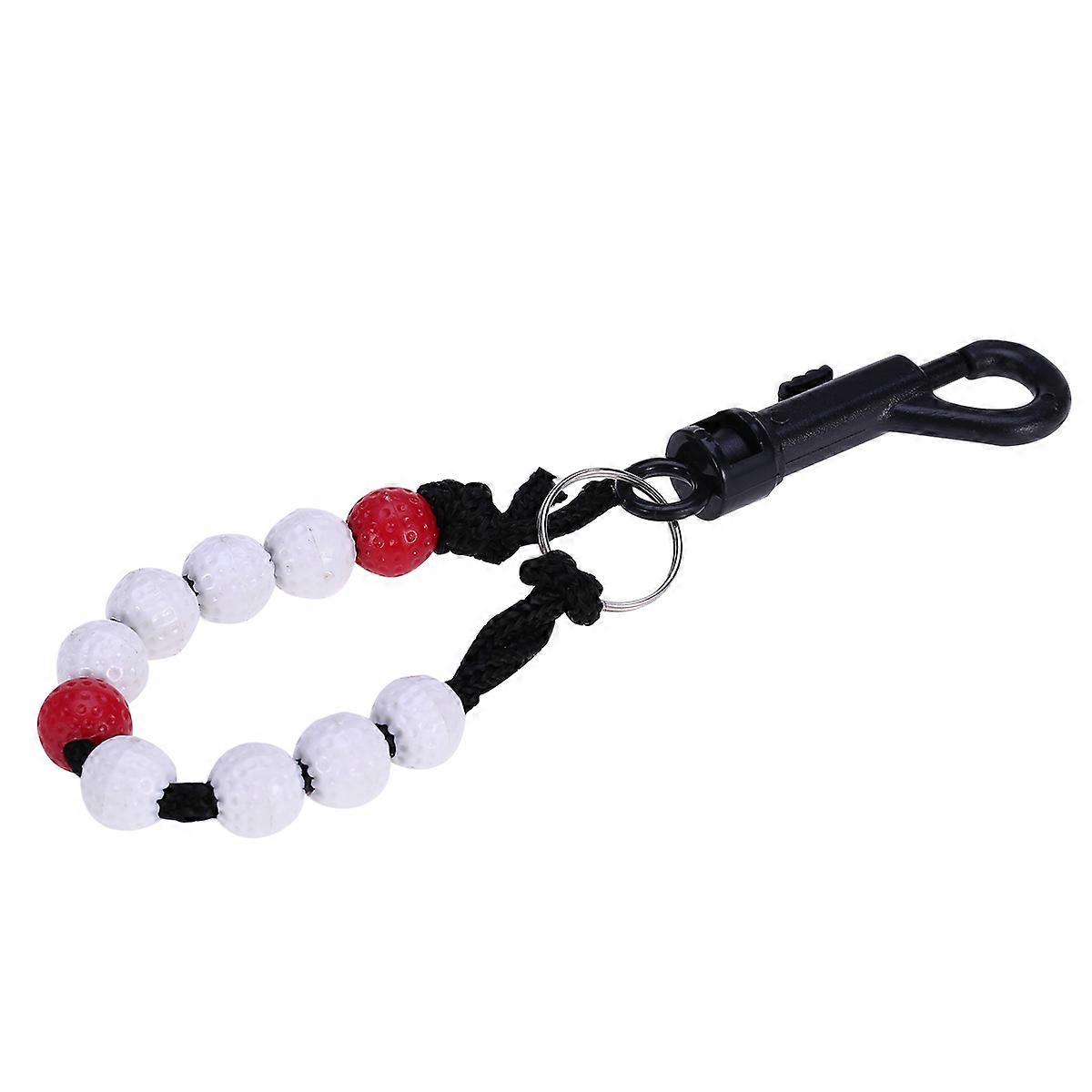 Golf Stroke Bead Score Counter with Clip – Durable Nylon and Plastic Beads for Accurate Score Tracking and Practice