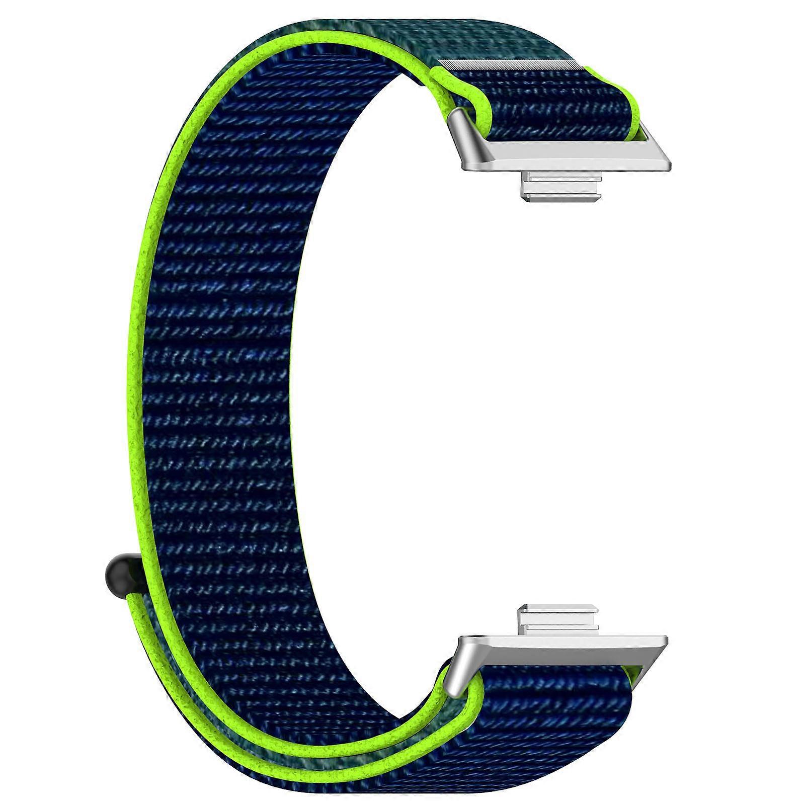 Nylon Watch Strap Watch Band Accessories for Huawei Watch Fit3 (Lime Color)