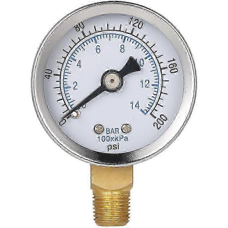 Manometer - 0200psi 014bar Dual Scale 40mm 1/8"