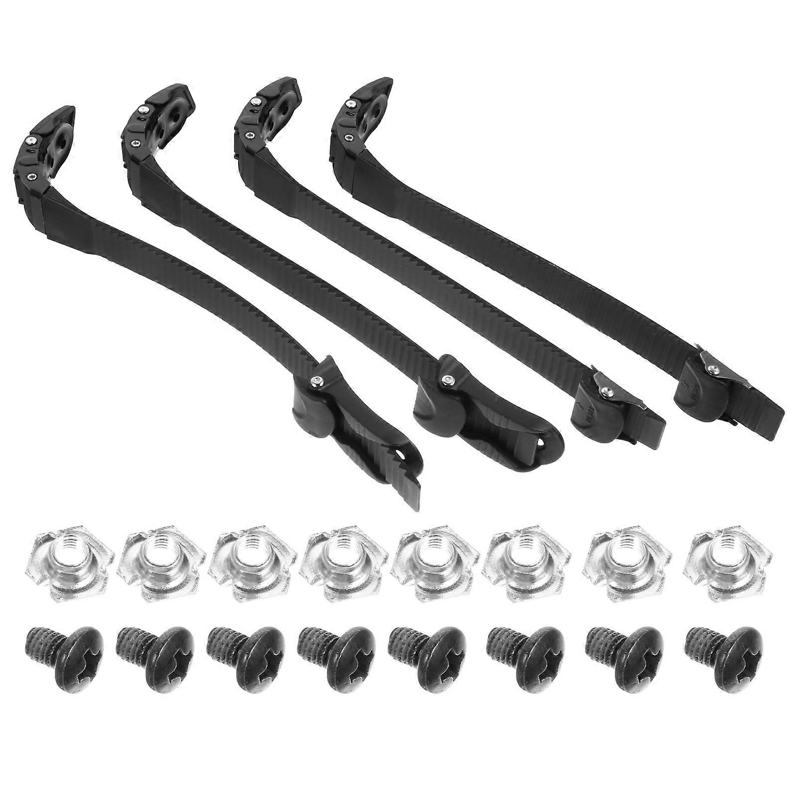 Skating Replacement Strap Practical Roller Skate Shoes Buckle Adjustable Length Stable Fix Design Assorted Color 4Pcs