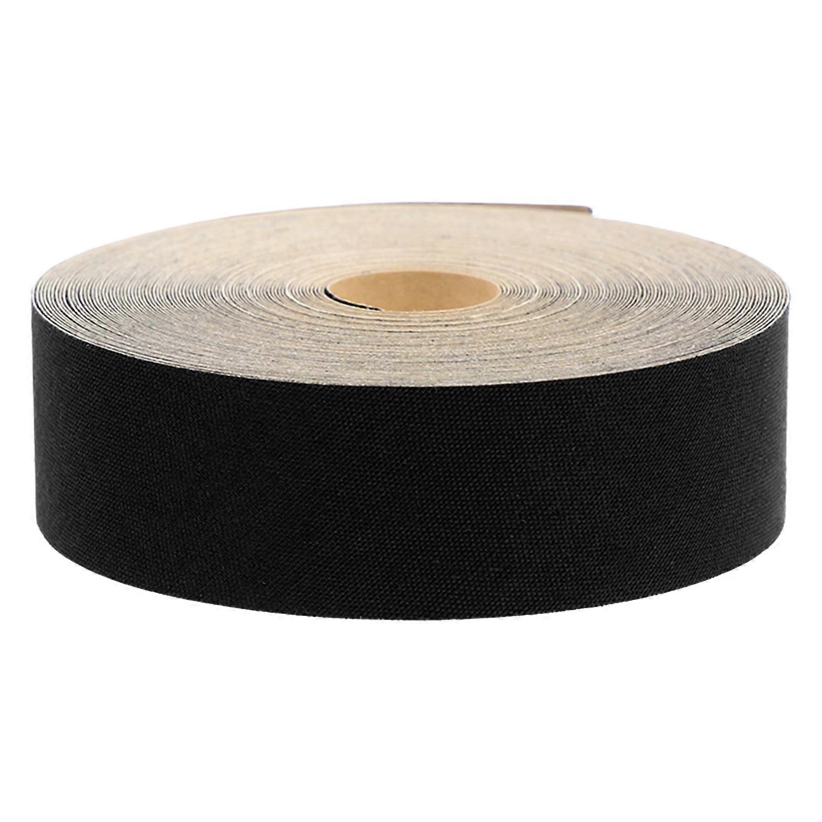 Edging Strip Self Adhesive Fabric Tape For Lamp Shade Edge Protection Diy Lampshade Decor Round Drum Black 1 Roll