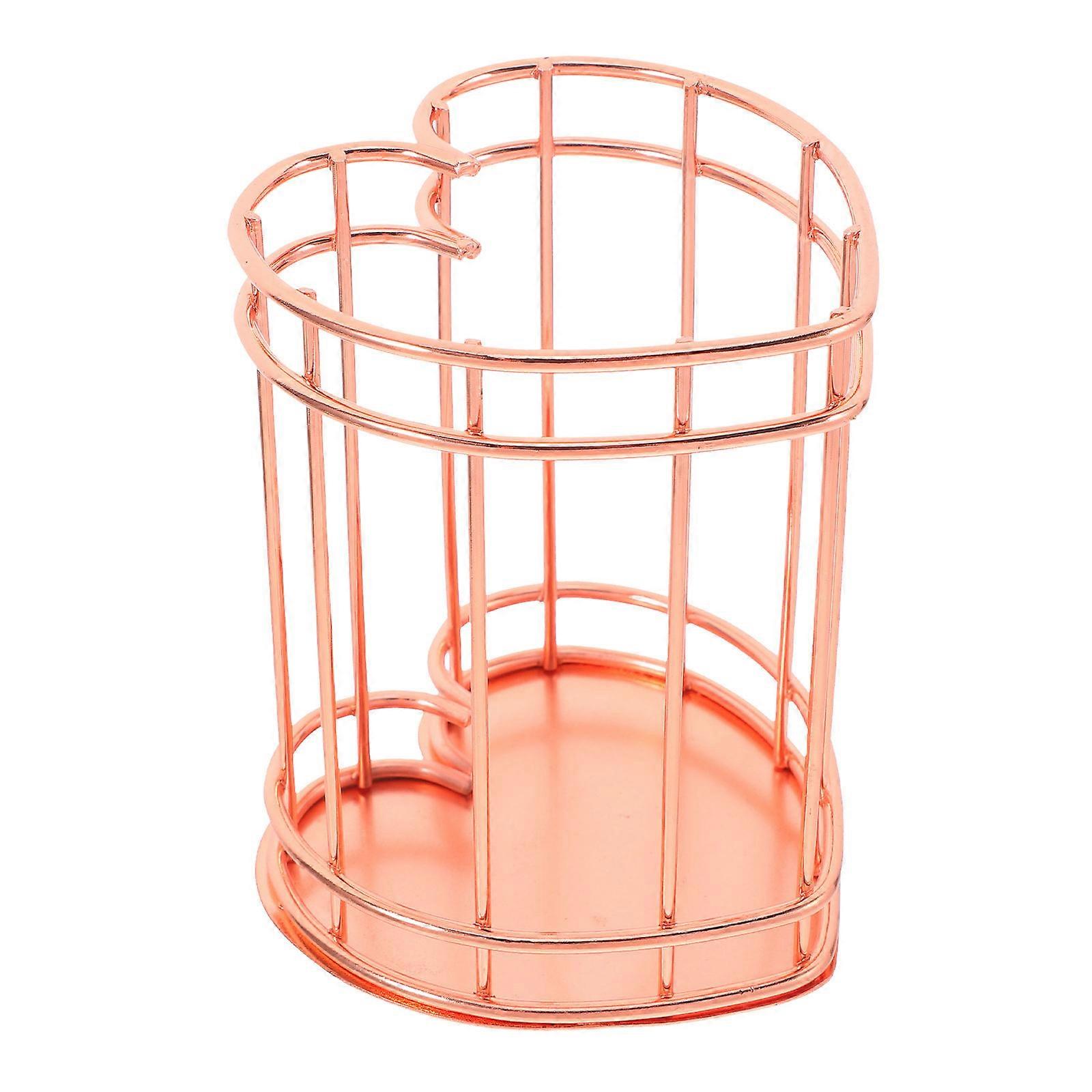 Creative Pen Holder Heart Shape Pen Container For Office Use 10.00X8.00X8.00CM 1Pcs