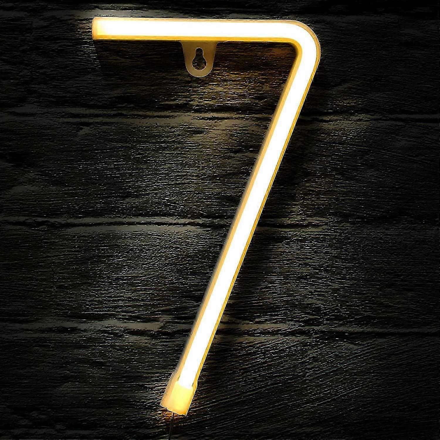 LED Neon Ceiling Light Alphanumeric Symbol Neon Light with Wireless Remote Control Switch