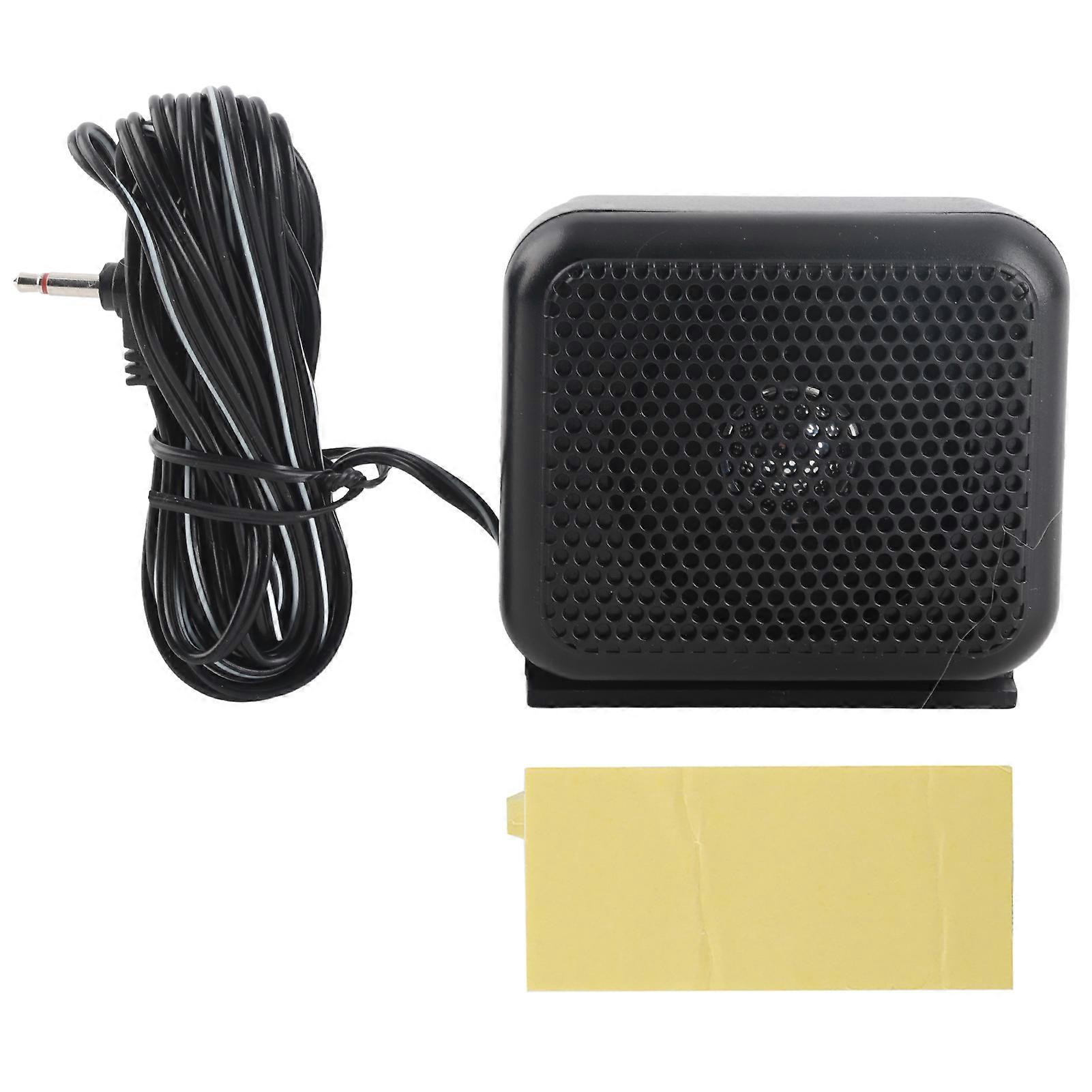 Mini External Speaker for Mobile Radio NSP-100, Compact Ham Radio Microphone Accessory for Car and Portable Radios