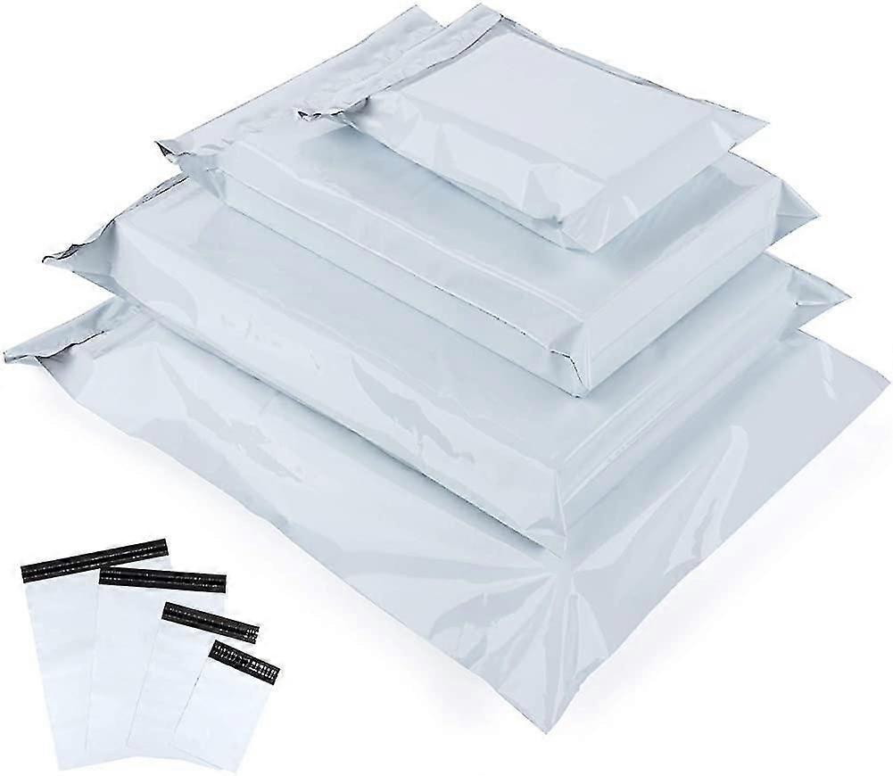 Postsäcke, Kunststoff-Versandtaschen, 100 x weiß opak, neuer Werkstoff Kunststoff