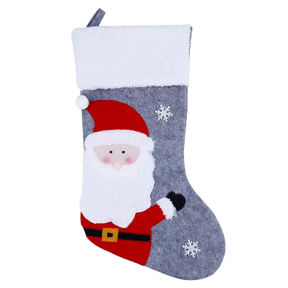 Festive Stocking Decor Classic Christmas Stockings For Christmas And Festive Ages Decoration present Giving 18.08X10.22X0.39Inch 1Pack