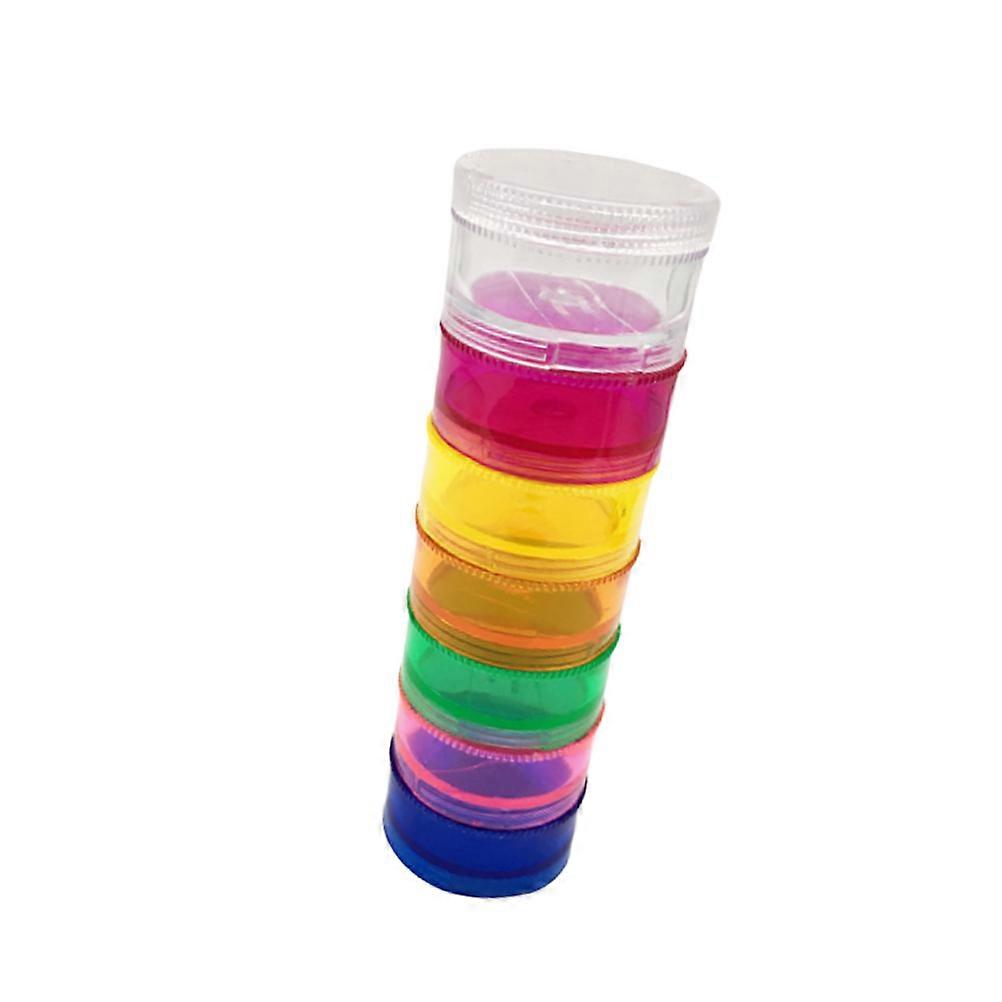 Pill Formula Stackable Portable Mini Sealed Case Detachable Organizer Pillbox For Travel-friendly Portable 1 Set