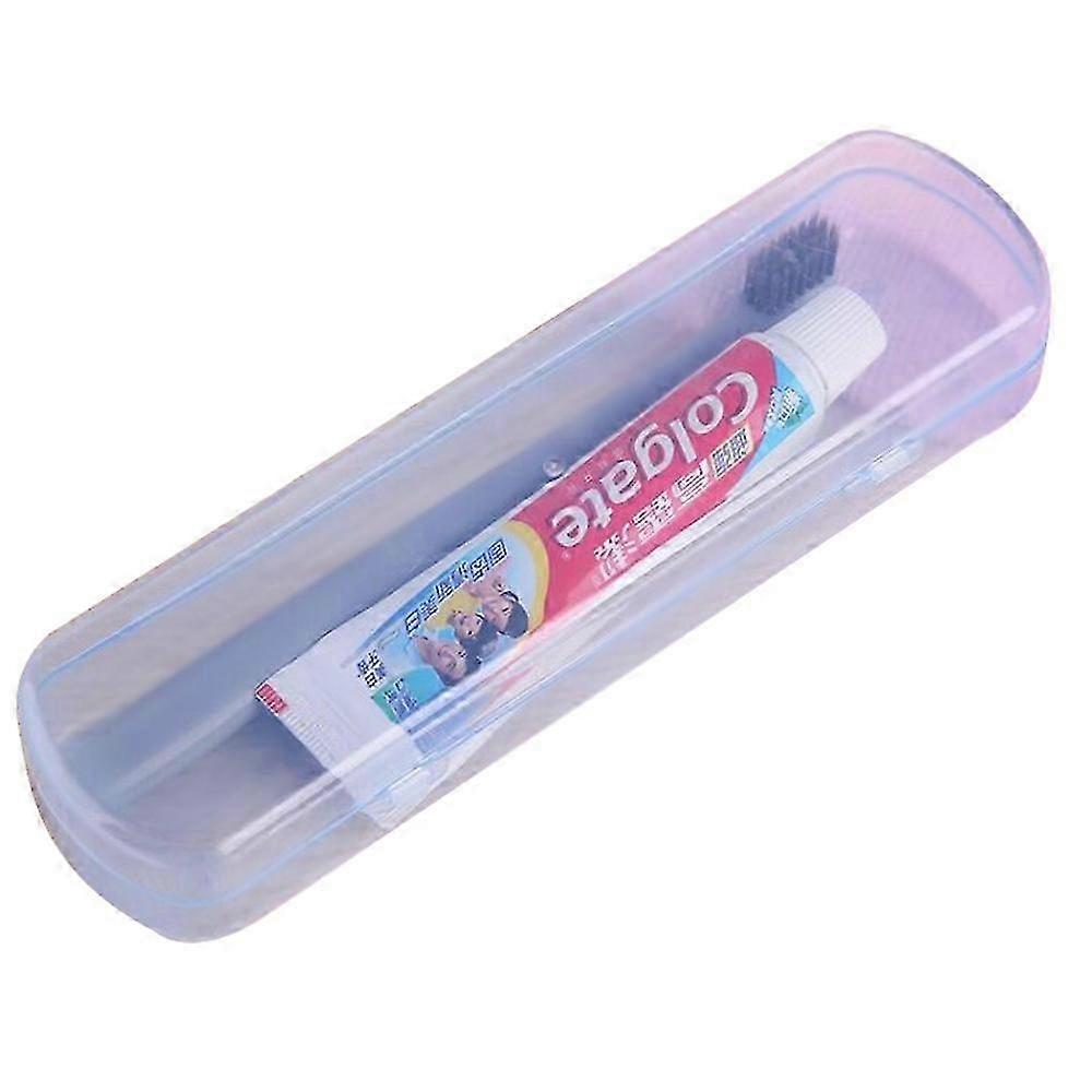 Travel Portable Toothbrush and Toothpaste Storage Box Transparent Plastic Empty Protective Case