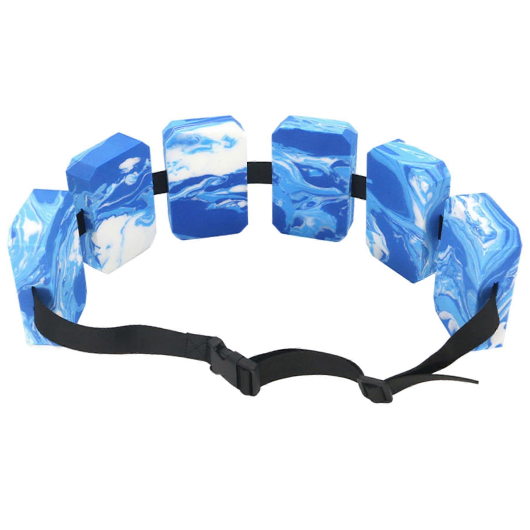 Swim belt for children, large buoyancy flotation belt with 6 highdensity EVA foam blocks, adjustable strap for swimming.
