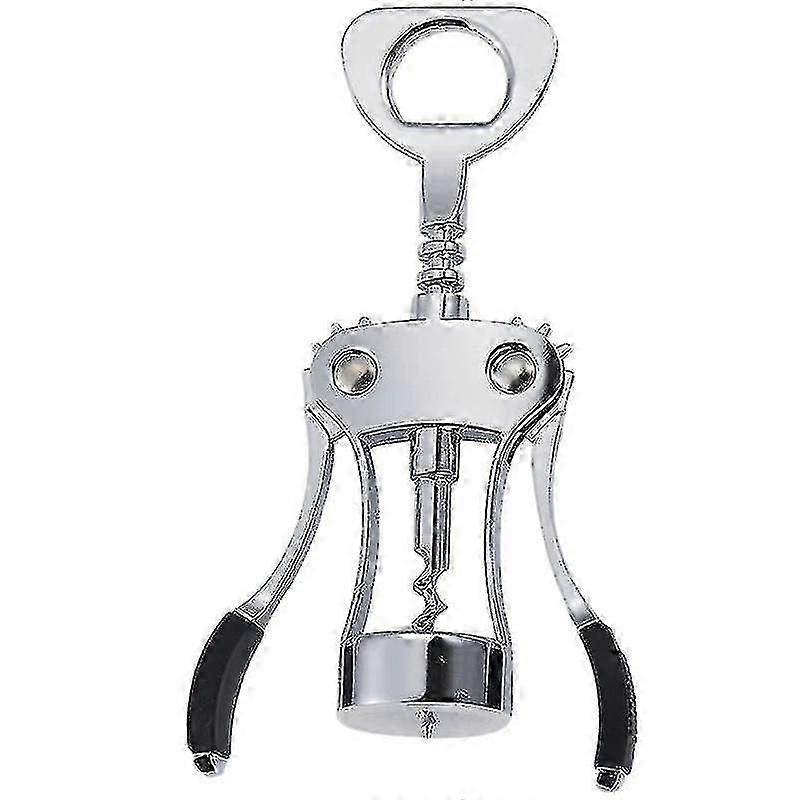 Wine Bottle Openers, Zinc Alloy Premium Wing Corkscrew Wine Opener With Multifunctional Corks And Caps Bottle