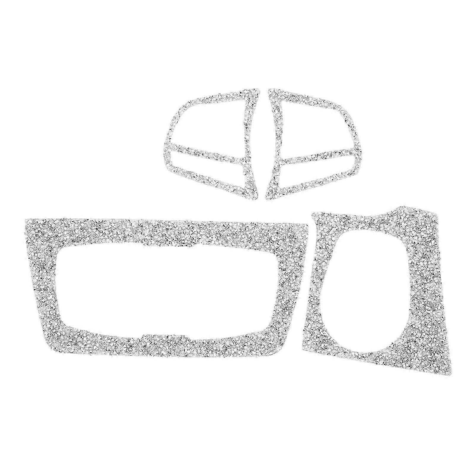 Bling Crystal Steering Wheel Button Trim Reflective Bright Left Drive Side Replacement compatible with 3Series F30 F31 F34--