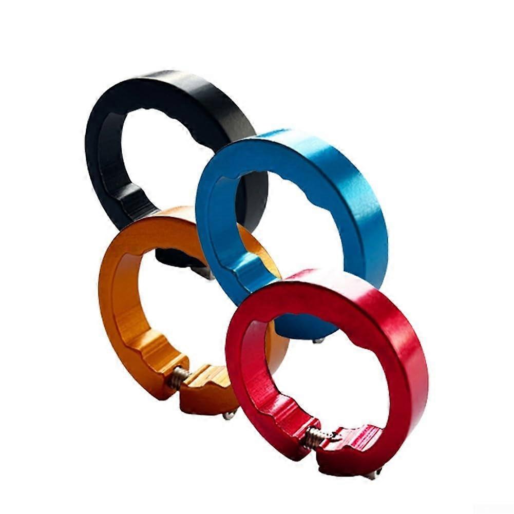 Indispensable accessories: Aluminum handlebar locking rings for enhanced grip control on bicycles, yellow.