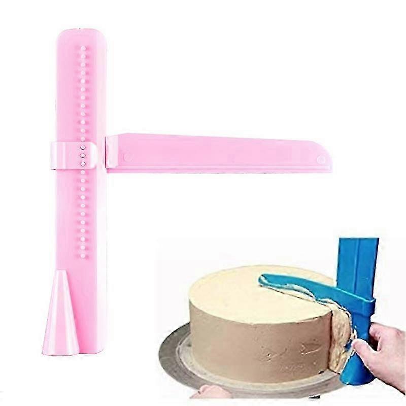 Food-safe PP Adjustable Fondant Spatula Cream Leveling Tool for DIY Baking