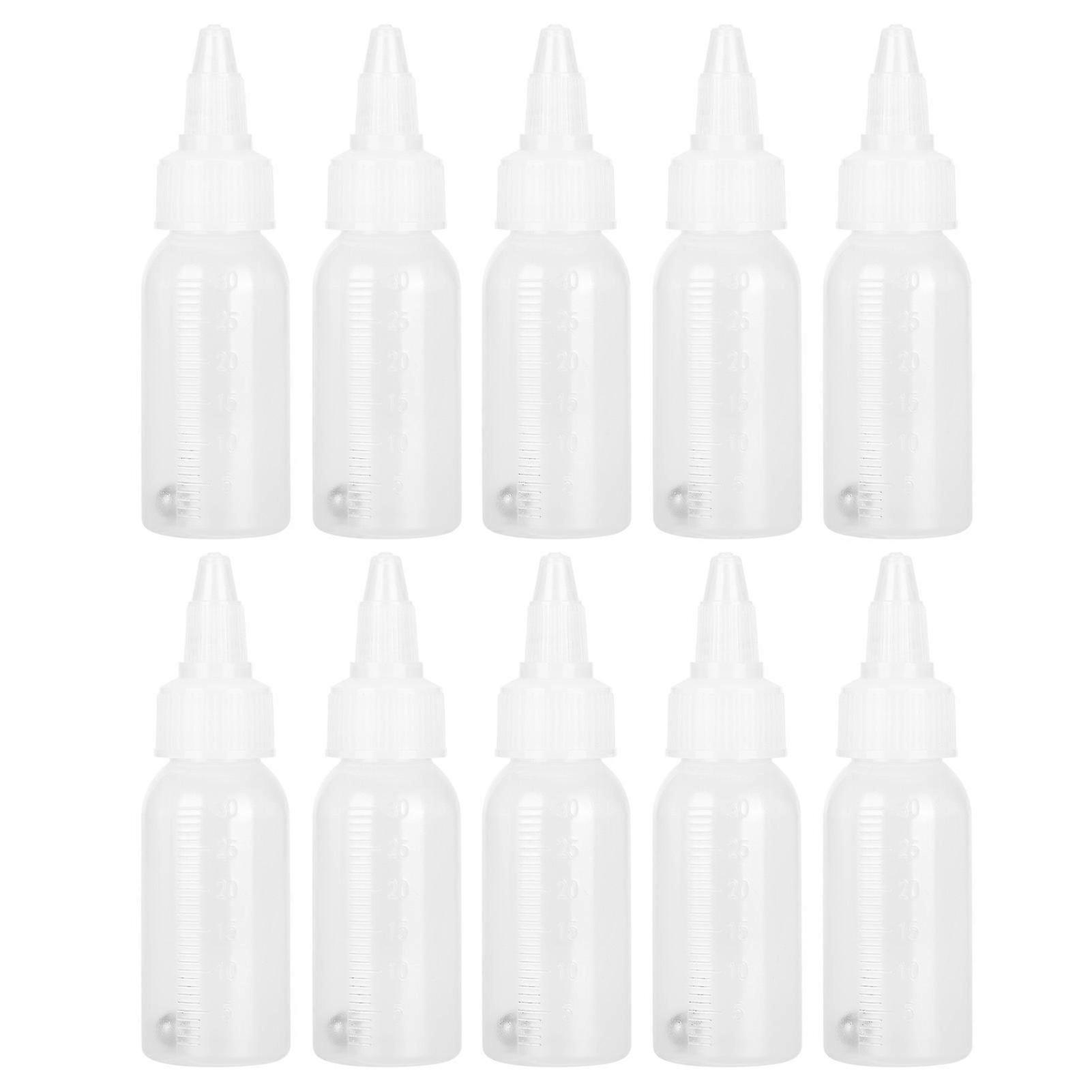 30ml Empty Paint Bottle Corrosion Resistant Squirt Container with Scale for Pigment and Condiments