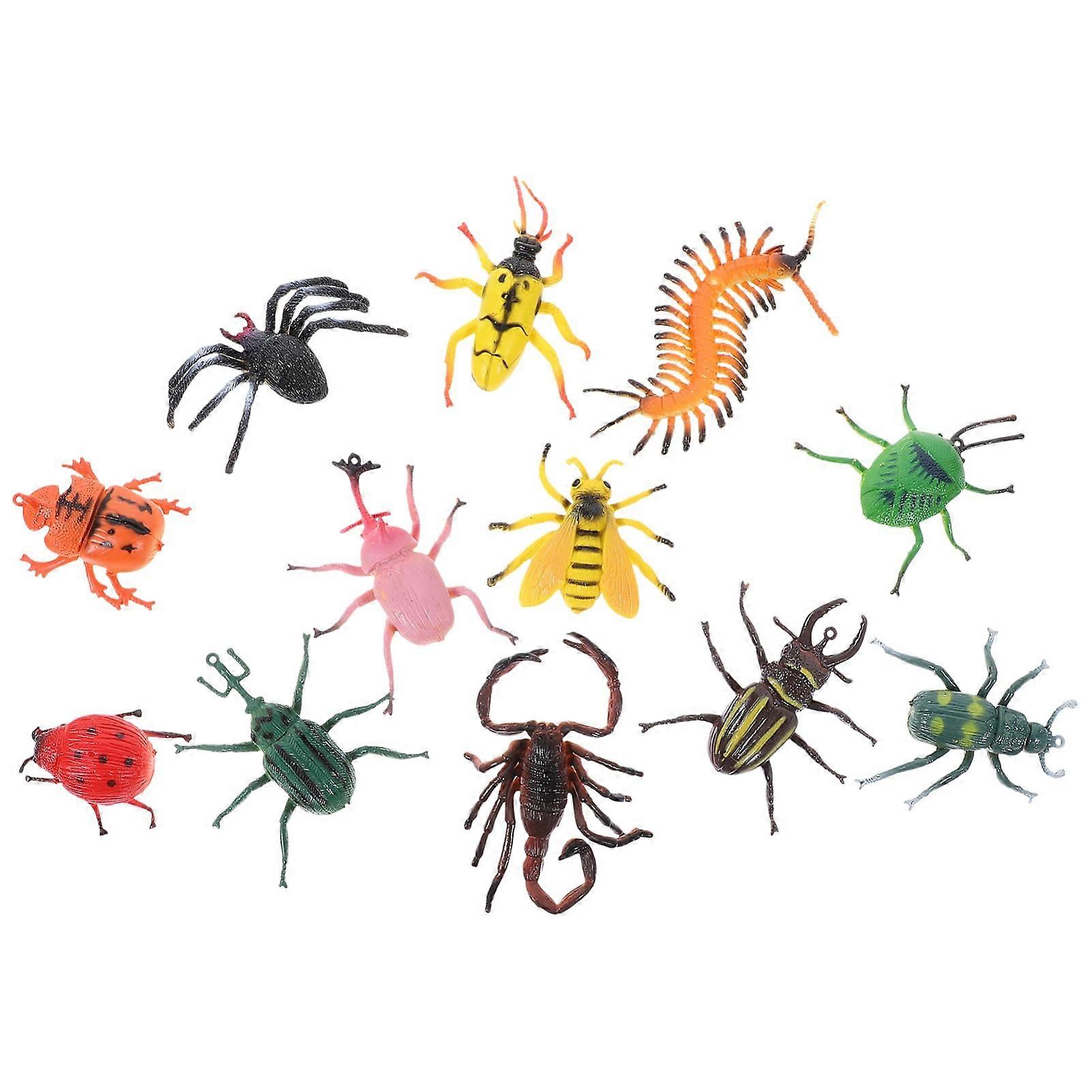 1Set Insect Figures Learning Toy Realistic Insect Theme Party Decorations for Bag Fillers and Educational Resource Biology Knowledge and Creativity