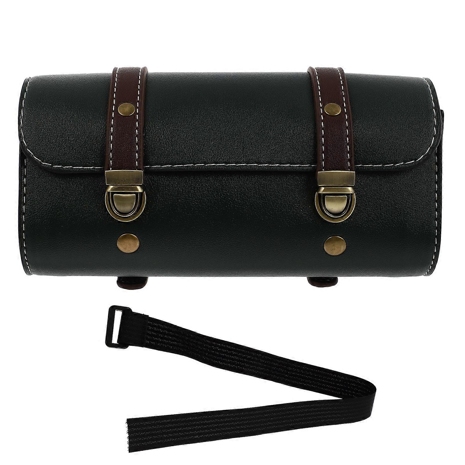 Retro Bike Tail Bag Motorcycle Storage Pouch Durable Design Capacity for Essentials Easy to Assemble for Motorcycles Bicycles Electric Scooters