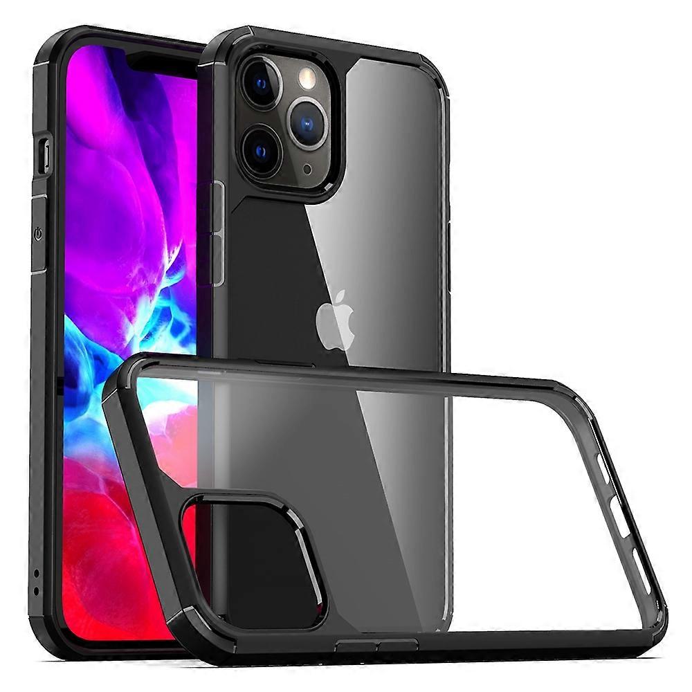 For iPhone 12/ 12 Pro Case Anti-Scratch TPU + PC Clear Back Shell