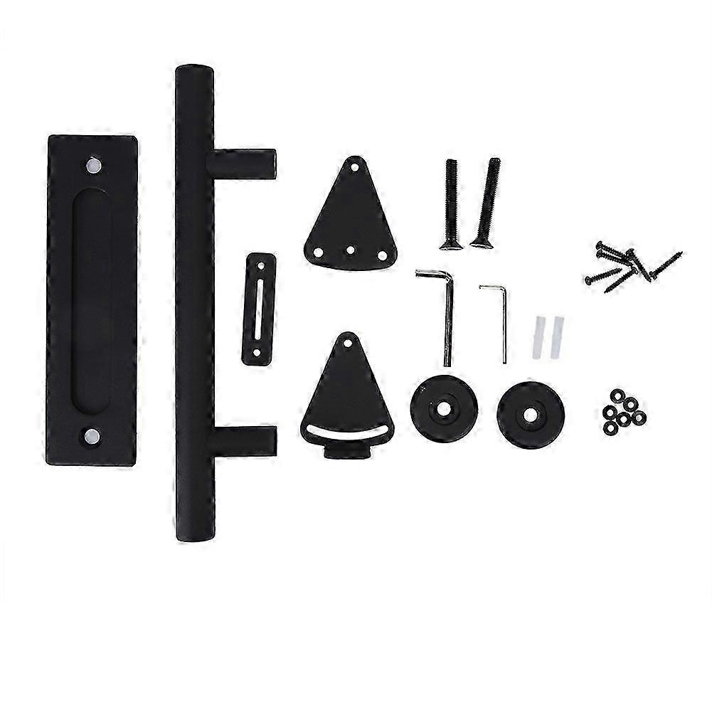 Rustic Sliding Barn Door Handle Set - Flush Pull Hardware for Closet, Gate & Interior Doors