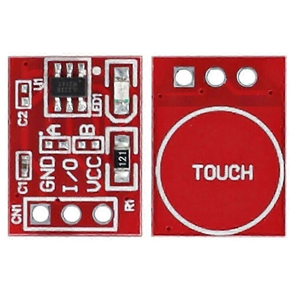 TroveMart 20Pcs Ttp223 Touch Button Modular Self-Locking Jog Capacitive Switch Single-Channel Transformation Micro Capacitive Switch