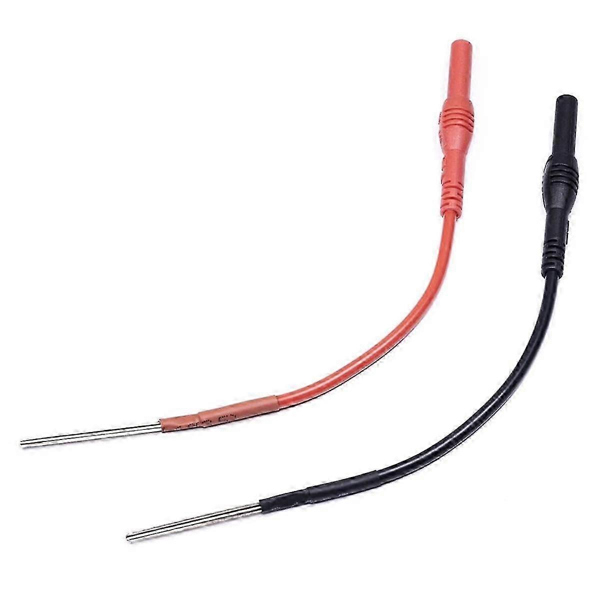 2 PCS Flexible Spoon Back Probes, Back Probe Pins Automotive Compatible with 4mm Banana Plug Test Leads-Good