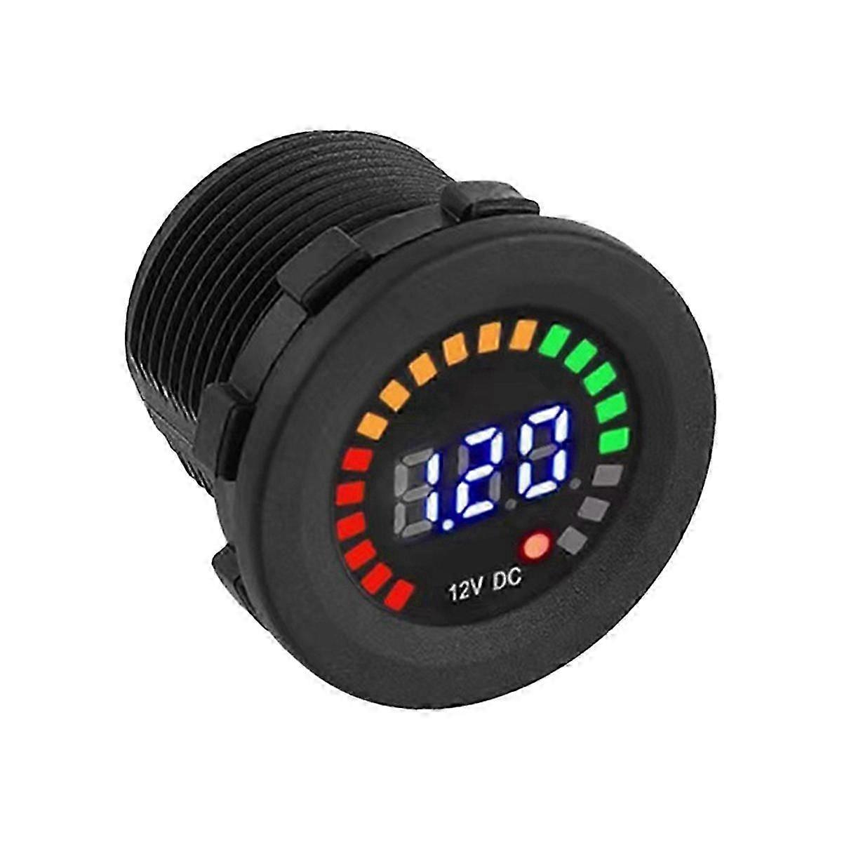 DC 12V Universal Auto Motorrad Boot LED Digital Voltmeter Panel Voltmeter Monitor Gauge Display CaEdition 0711